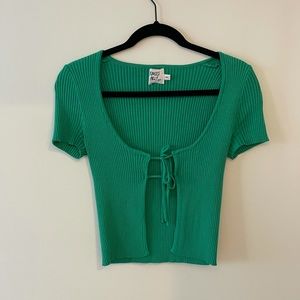 Princess Polly emerald green top